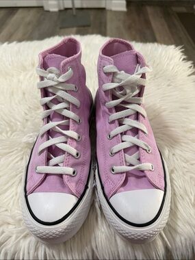 Converse Pink High-Top Canvas Sneakers for Women Size 5 Kids Or 8.5 Women’s